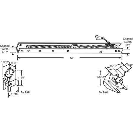 12in Window Channel Balance